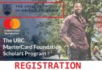 University of British Columbia Mastercard Foundation Scholars Program