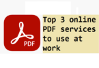 online PDF services to use at work