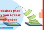 Websites that pay you to test web pages