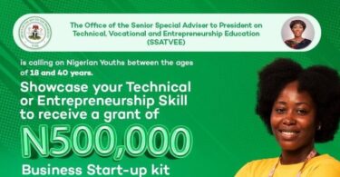 Federal Government Technical Entrepreneurship Skill Grant For Nigerians