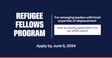 Refugees International’s Refugee Fellows Program for emerging leaders