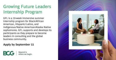 BCG Growing Future Leaders (GFL) Internship Program