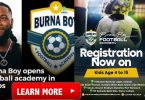 Burna Boy Football Academy