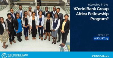 World Bank Group Africa Fellowship Program