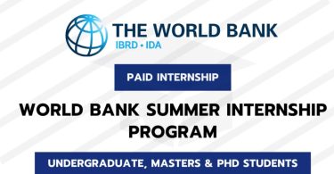 World Bank Treasury Summer Paid Internship Program