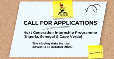 WACSI Next Generation Internship Program