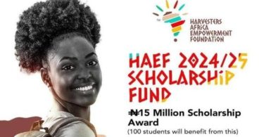 Harvesters Africa Empowerment Foundation Scholarship Fund