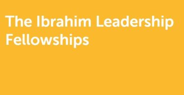 Ibrahim Leadership Fellowship ($100,000 Stipend)