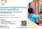 Innovations Against Poverty Challenge Fund (up to €200,000)