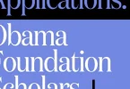 Obama Foundation Scholars Program