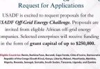 The U.S. African Development Foundation (USADF) Off-grid Energy Challenge