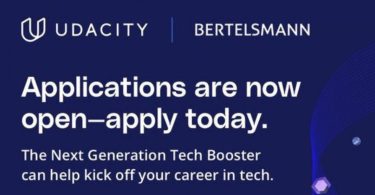 Udacity Tech Booster Scholarship