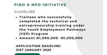 PIND/NPO Startup Business Funding Program