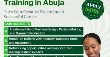 SMEDAN Free Fashion Design Training For Nigerian Youths