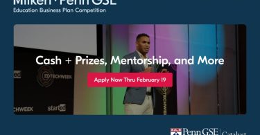 Milken-Penn GSE Education Business Plan Competition for Entrepreneurs