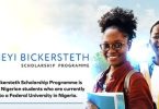 Seyi Bickersteth Scholarship Program