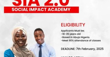 Social Impact Academy (SIA) For Nigerians