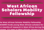 WARA West African Scholar Mobility Fellowship