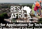 RES4Africa Academy Technical and Vocational School 2025 for Africans (Scholarships Available)