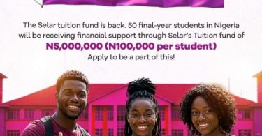 Selar Tuition Support Project For Nigerians