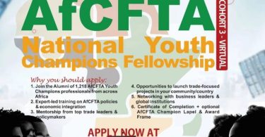 AfCFTA National Youth Champions Fellowship