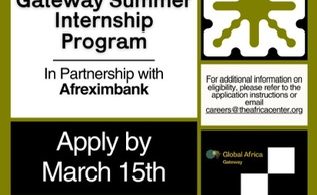 Afreximbank, Africa Center, Global Africa Gateway Summer Internship Program