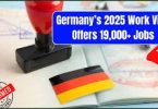 Germany Needs 19,000 Workers